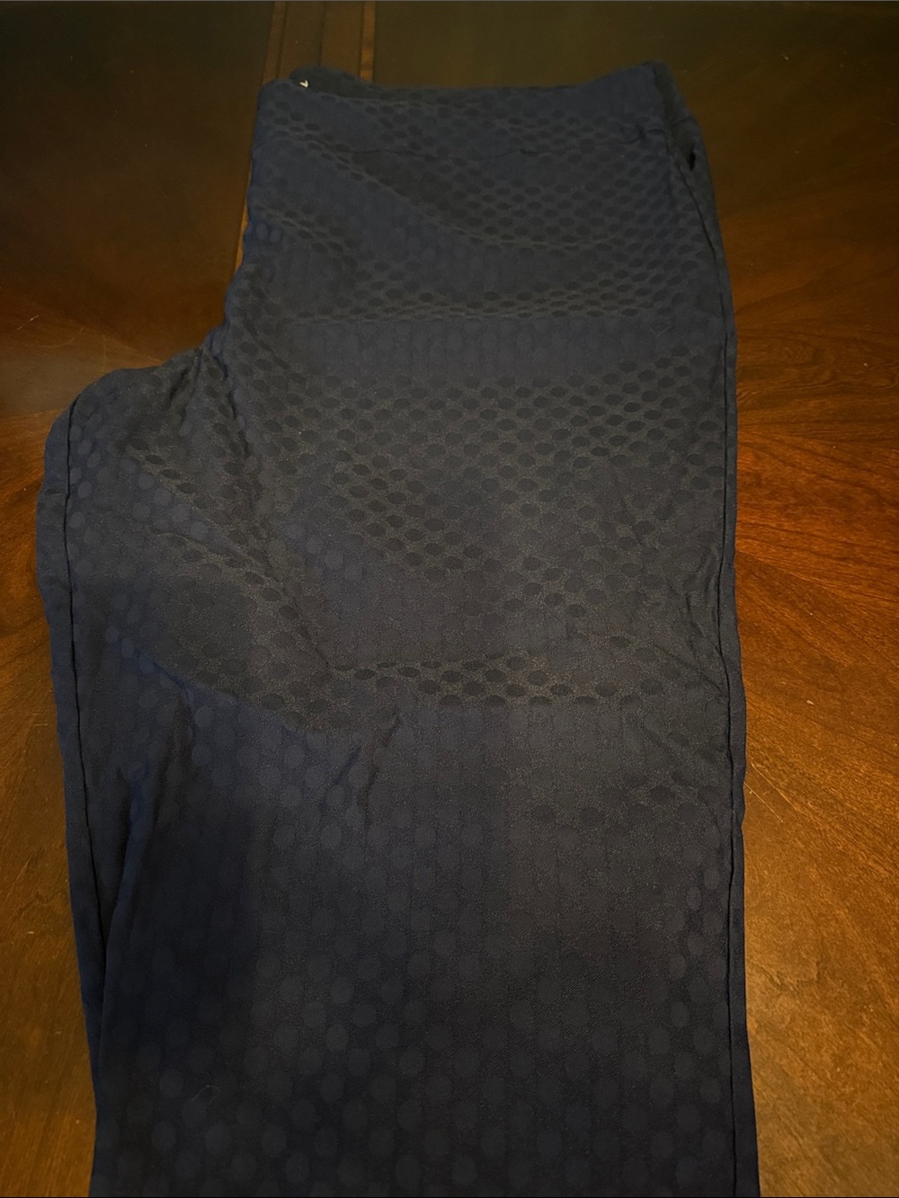 Women’s capri Navy Textured slacks
